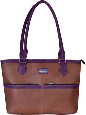 

Right Choice bags Hand-held Bag(Brown, Purple)