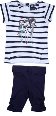 Shishu.Online Girls Casual Top Capri(Multicolor) Shishu.Online Girls Casual Top Capri(Multicolor)