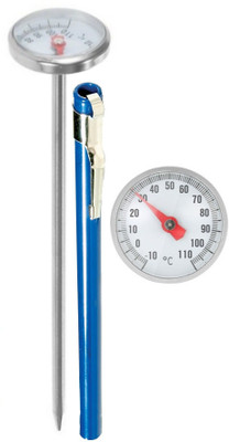 

BalRama Food Liquid Milk Bottle Water Meter Tester Temperature Meter -10° to +110°C Analog Dial Bath Thermometer(Blue)