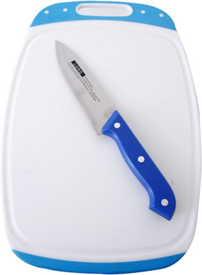 XUDO Plastic Vegetable Chopping Board with knife Multicolor Kitchen Tool Set(vegetable cutter) available at flipkart for Rs.315