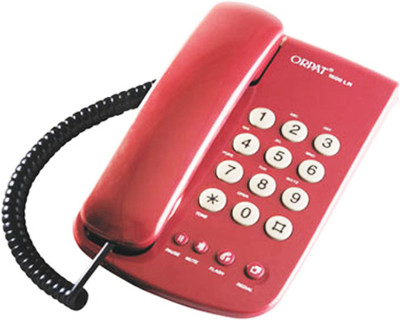 

Orpat Telephone Corded Landline Phone(Red, Black)
