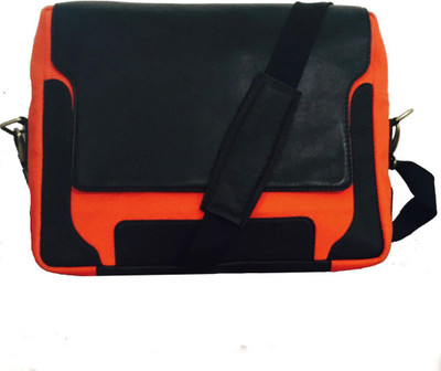 

Strutt 15 inch Laptop Strolley Bag(Orange, Black), Black;burning orange
