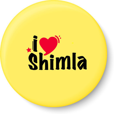 

PEACOCKRIDE I Love Shimla Fridge Magnet Pack of 1(Multicolor)