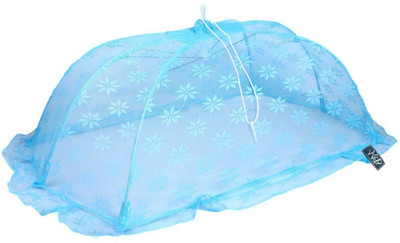 

Weavers Villa Polyester Infants New Born Canopy Style Baby (0-12 Months) Mosquito Net(Blue)