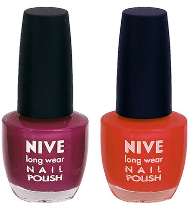 

Nive Colour Blast Nail Polish1305201682 Purple,Brown(Pack of 2)