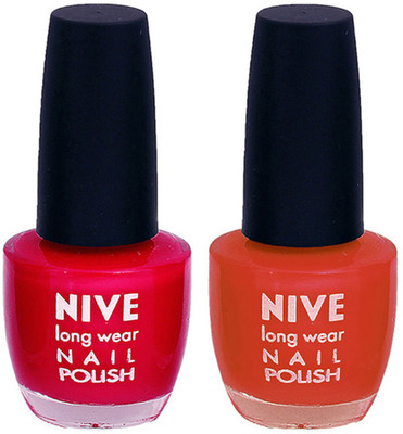 

Nive Colour Blast Nail Polish1305201649 Pink,Brown(Pack of 2)
