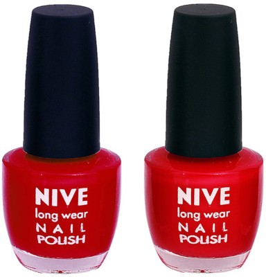 Nive Colour Blast Nail Polish1305201622 Red(Pack of 2)