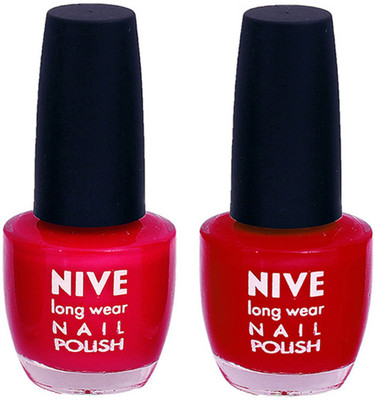

Nive Colour Blast Nail Polish1305201661 Pink,Red(Pack of 2)