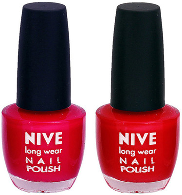 

Nive Colour Blast Nail Polish1305201656 Pink,Red(Pack of 2)
