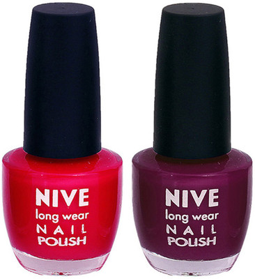 

Nive Colour Blast Nail Polish1305201637 Pink,Purple(Pack of 2)