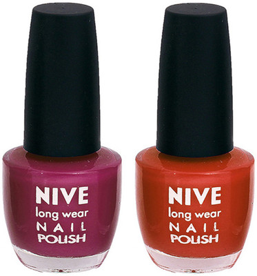 

Nive Colour Blast Nail Polish1305201673 Purple,Brown(Pack of 2)