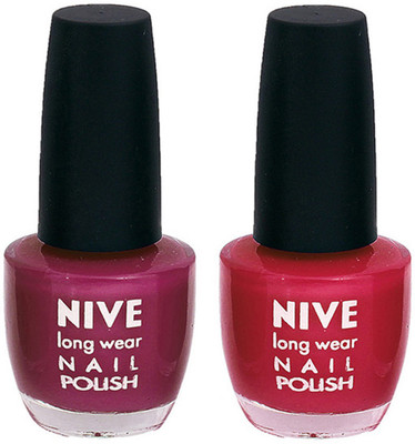 

Nive Colour Blast Nail Polish1305201688 Purple,Pink(Pack of 2)
