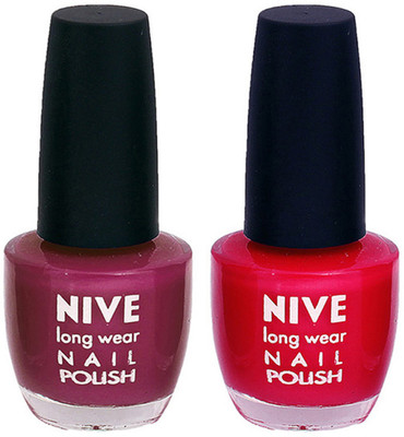 

Nive Colour Blast Nail Polish1305201680 Purple,Pink(Pack of 2)