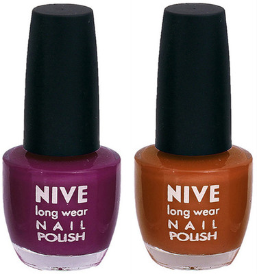

Nive Colour Blast Nail Polish1305201700 Purple,Brown(Pack of 2)
