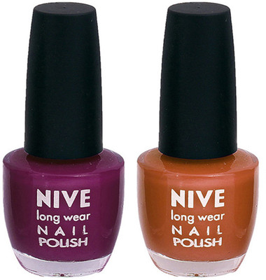 

Nive Colour Blast Nail Polish1305201707 Purple,Brown(Pack of 2)