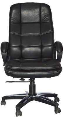 

Sogno Leatherette Office Arm Chair(Black)