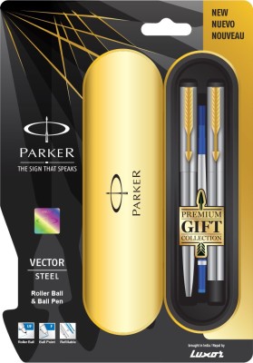 Parker Vector Stainless Steel GT(RB+BP) Pen Sets