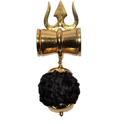 AIR9 SHIV SHAKTI KAWACH PENDANT WITH RUDRAKSHA Metal