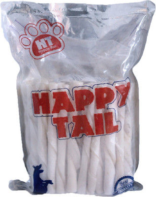 Happy Tail Chicken Spiral Chew Sticks | Chicken Beef | Munchies Sticks Chew Treats| Dog Chicken Treat Sticks | Twister Dog Chew(450 g, Pack of 1)