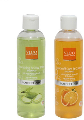 

VLCC VLCC COMBO NOURISHING SILKY SHINE & DANDRUFF CARE CONTROL SHAMPOO PACK OF 2 * 350 ML(350 ml)