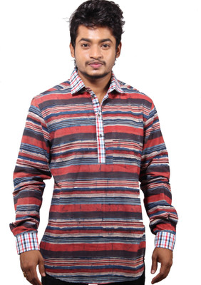 FAVIO Men Striped Casual Multicolor Shirt