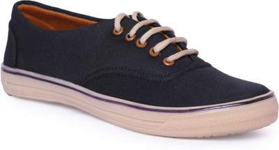 

Miscreef Lace Up Canvas Sneakers Canvas Shoes For Men(Black