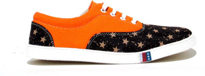 

shoemania Canvas Shoes For Men(Orange