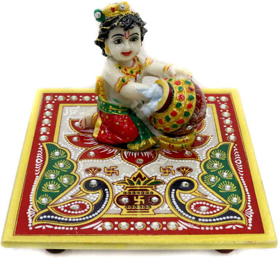 

CraftVillage Marble All Purpose Chowki(Multicolor, Pack of 1)