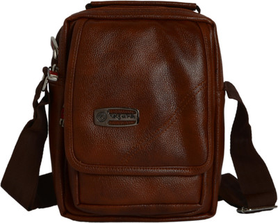 

KLARK Men Casual Tan PU Sling Bag