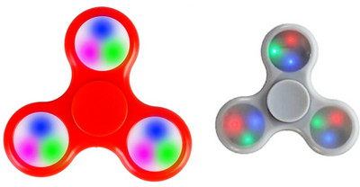 

Metro LED FIDGET SPINNER PREMIUM QUALITY 2PC COMBO(Red, White)