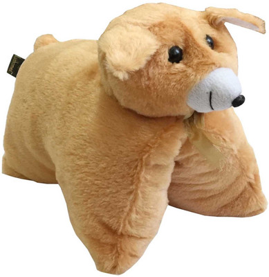 

Lushomes Loving Brown Cat Cushion (Size: 35x28 cms) - 2 cm(Brown)