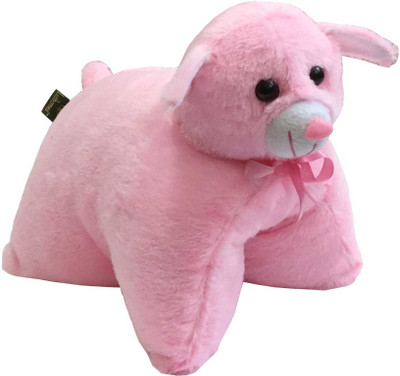 

Lushomes Loving Light Pink Cat Cushion (Size: 35x28 cms) - 2 cm(Pink)