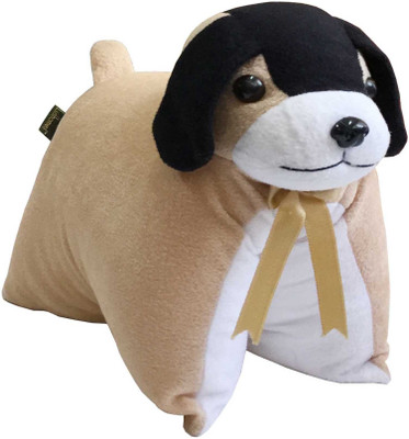 

Lushomes Protective Brown Dog Cushion (Size: 35x28 cms) - 2 cm(Brown)