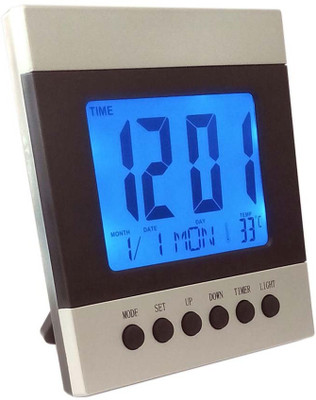 

CRETE Digital Silver, Black Clock