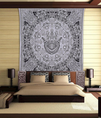 

Stylo Culture Mandala Living Room Tapestry(Black)