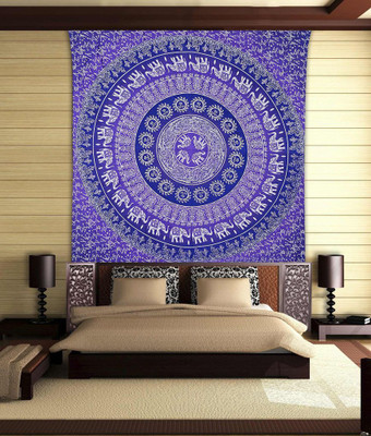 

Stylo Culture Mandala Living Room Tapestry(Purple)
