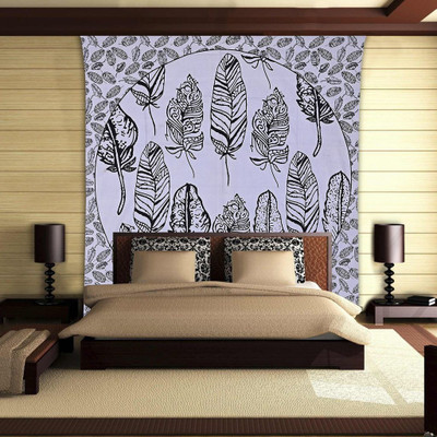 

Stylo Culture Mandala Living Room Tapestry(Black)