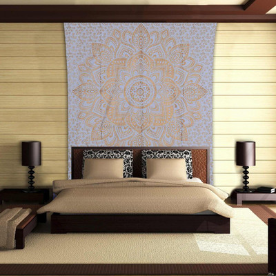 

Stylo Culture Mandala Living Room Tapestry(Gold)