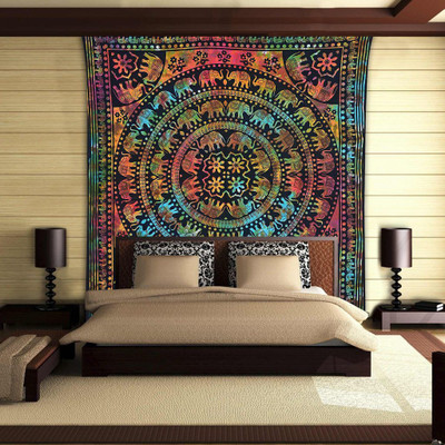 

Stylo Culture Mandala Living Room Tapestry(Multicolor)
