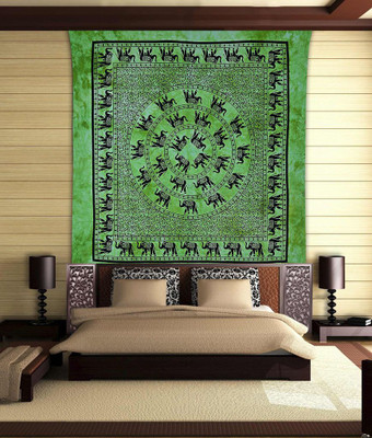 

Stylo Culture Mandala Living Room Tapestry(Green)