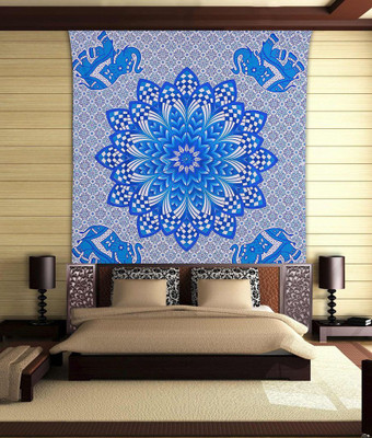 

Stylo Culture Mandala Living Room Tapestry(Blue)