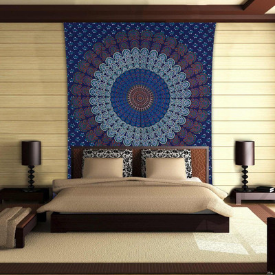 

Stylo Culture Mandala Living Room Tapestry(Blue)