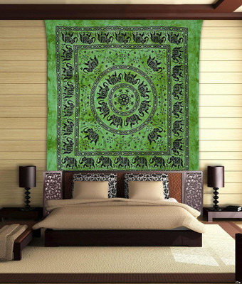 

Stylo Culture Mandala Living Room Tapestry(Green)