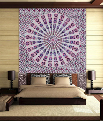 

Stylo Culture Mandala Living Room Tapestry(Purple)