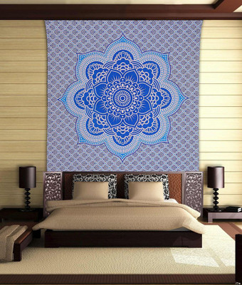 

Stylo Culture Mandala Living Room Tapestry(Blue)