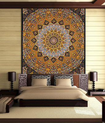 

Stylo Culture Mandala Living Room Tapestry(Yellow)