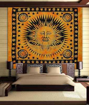 

Stylo Culture Mandala Living Room Tapestry(Yellow)