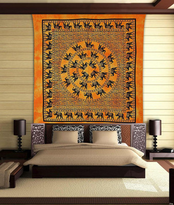 

Stylo Culture Mandala Living Room Tapestry(Yellow)