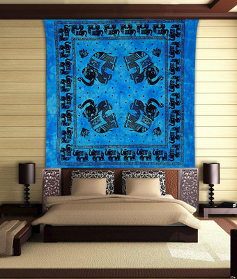 

Stylo Culture Mandala Living Room Tapestry(Blue)