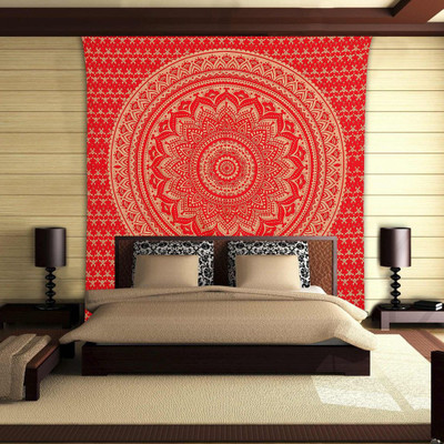 

Stylo Culture Mandala Living Room Tapestry(Red)